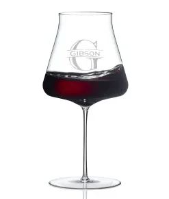 Personalized Wine Enthusiast Somm Pinot Noir Handblown Wine Glass (Set of 2)