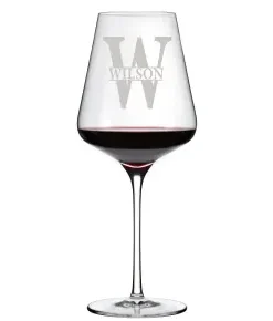 Personalized Wine Enthusiast Vienna Break-Resistant Cabernet Sauvignon Wine Glass-Wilson Design