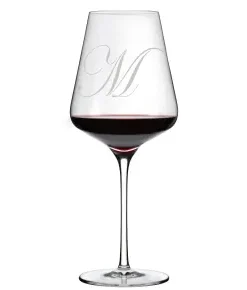 Personalized Wine Enthusiast Vienna Break-Resistant Cabernet Sauvignon -Single Initial