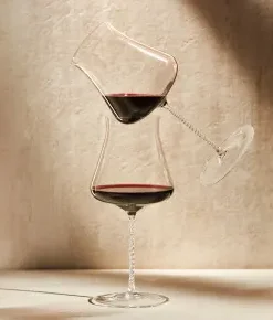 Wine Enthusiast Somm Twisted Stem Cabernet Sauvignon Wine Glass Gift Set